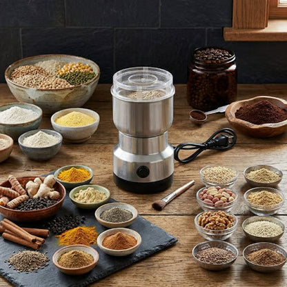 ⚡High-Speed Stainless Steel Grain Grinder – Powerful Electric Mill for Fast, Fresh Grinding