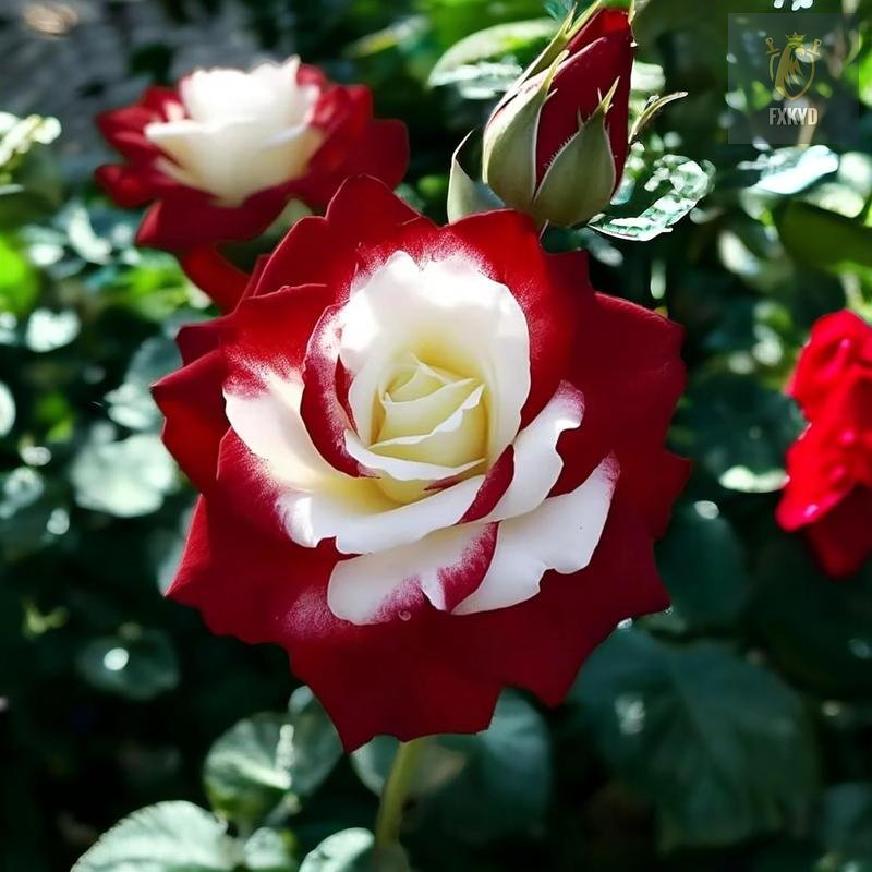 [BestSellerTop]Rare Twin Red White Rose Seeds (200/1000pcs) – Stunning Garden Blooms, Easy to Grow