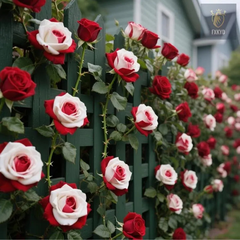 [BestSellerTop]Rare Twin Red White Rose Seeds (200/1000pcs) – Stunning Garden Blooms, Easy to Grow