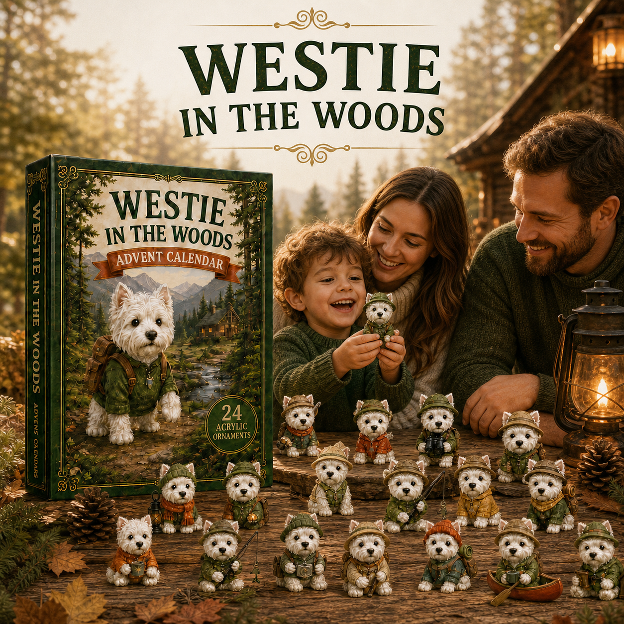 CHRISMAST KICKOFF 48% OFF - Westie In The Woods Advent Calendar 2026 - 24-Day Festive Countdown - Gift For Dog Lovers