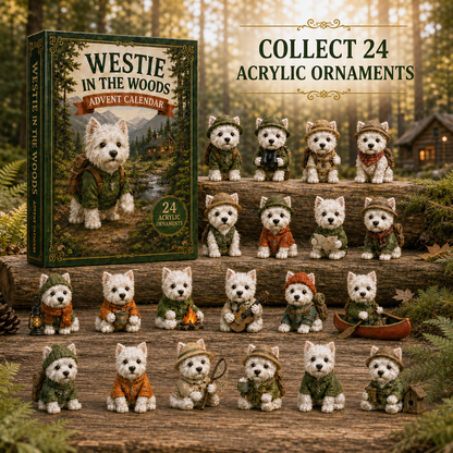CHRISMAST KICKOFF 48% OFF - Westie In The Woods Advent Calendar 2026 - 24-Day Festive Countdown - Gift For Dog Lovers