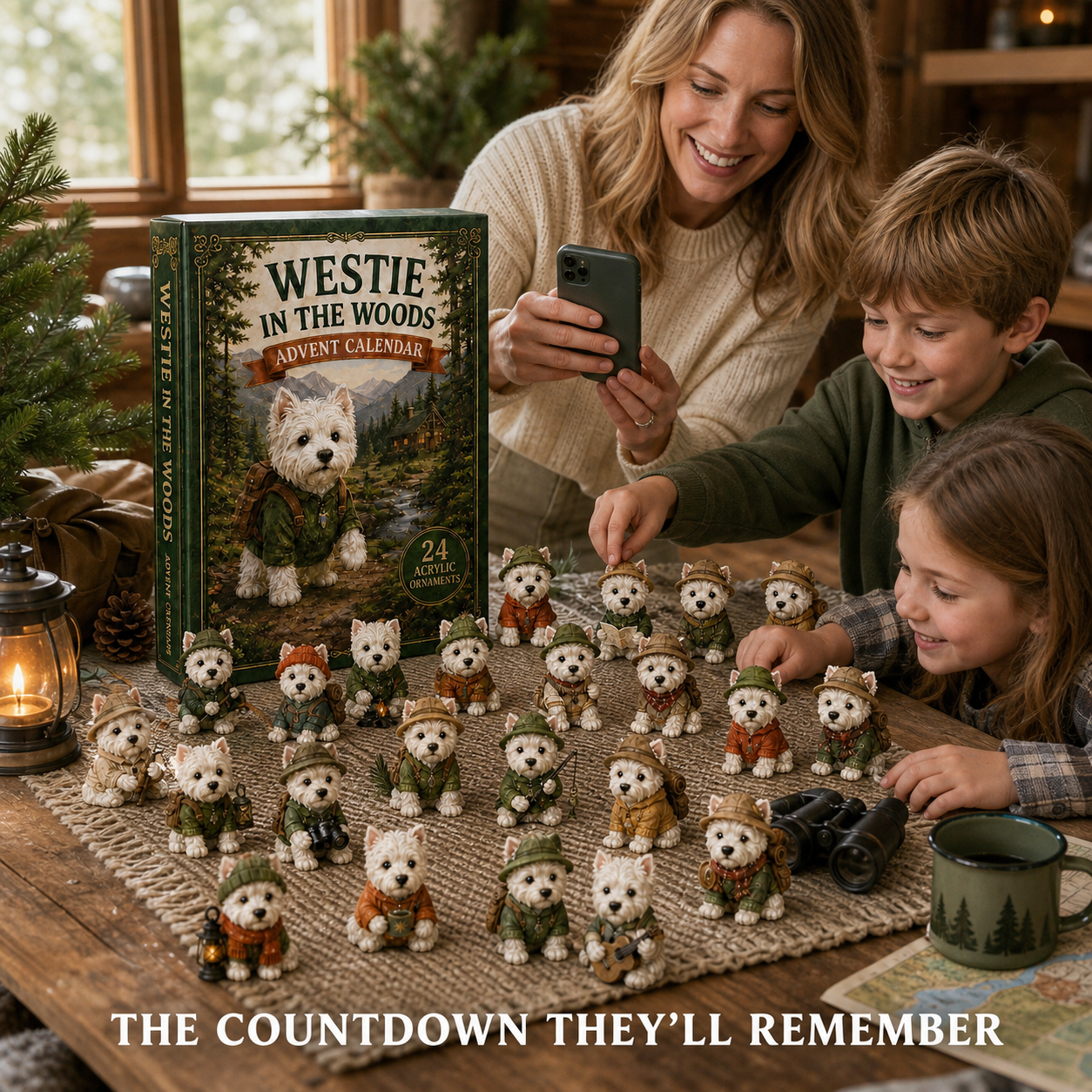 CHRISMAST KICKOFF 48% OFF - Westie In The Woods Advent Calendar 2026 - 24-Day Festive Countdown - Gift For Dog Lovers